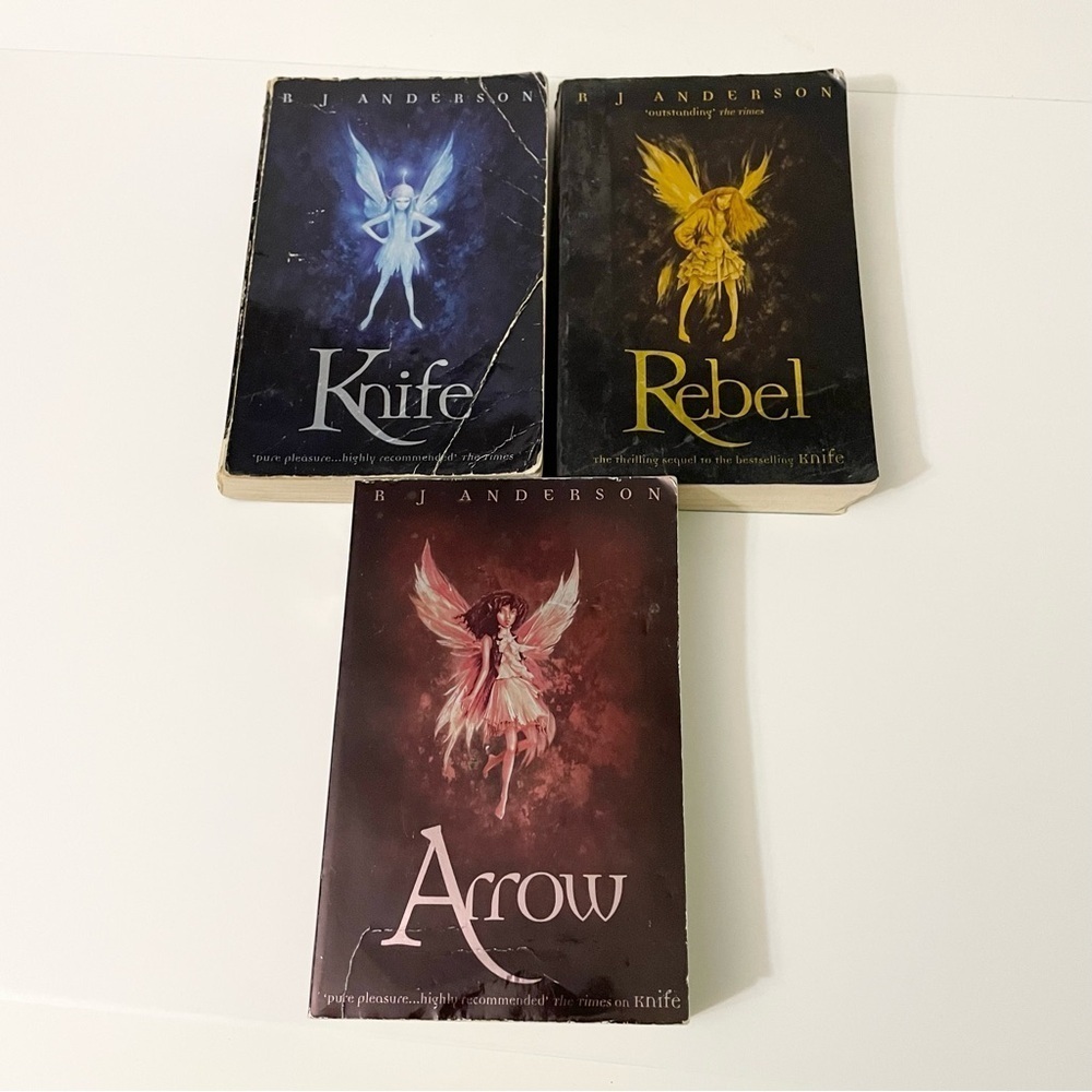BJ Anderson Books Rebel Arrow Knife Lot of 3 Books Flaws